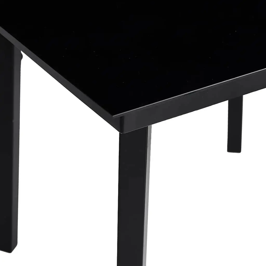 Garden Dining Set 5 Piece Outdoor Furniture Grey Poly Rattan Table Chairs