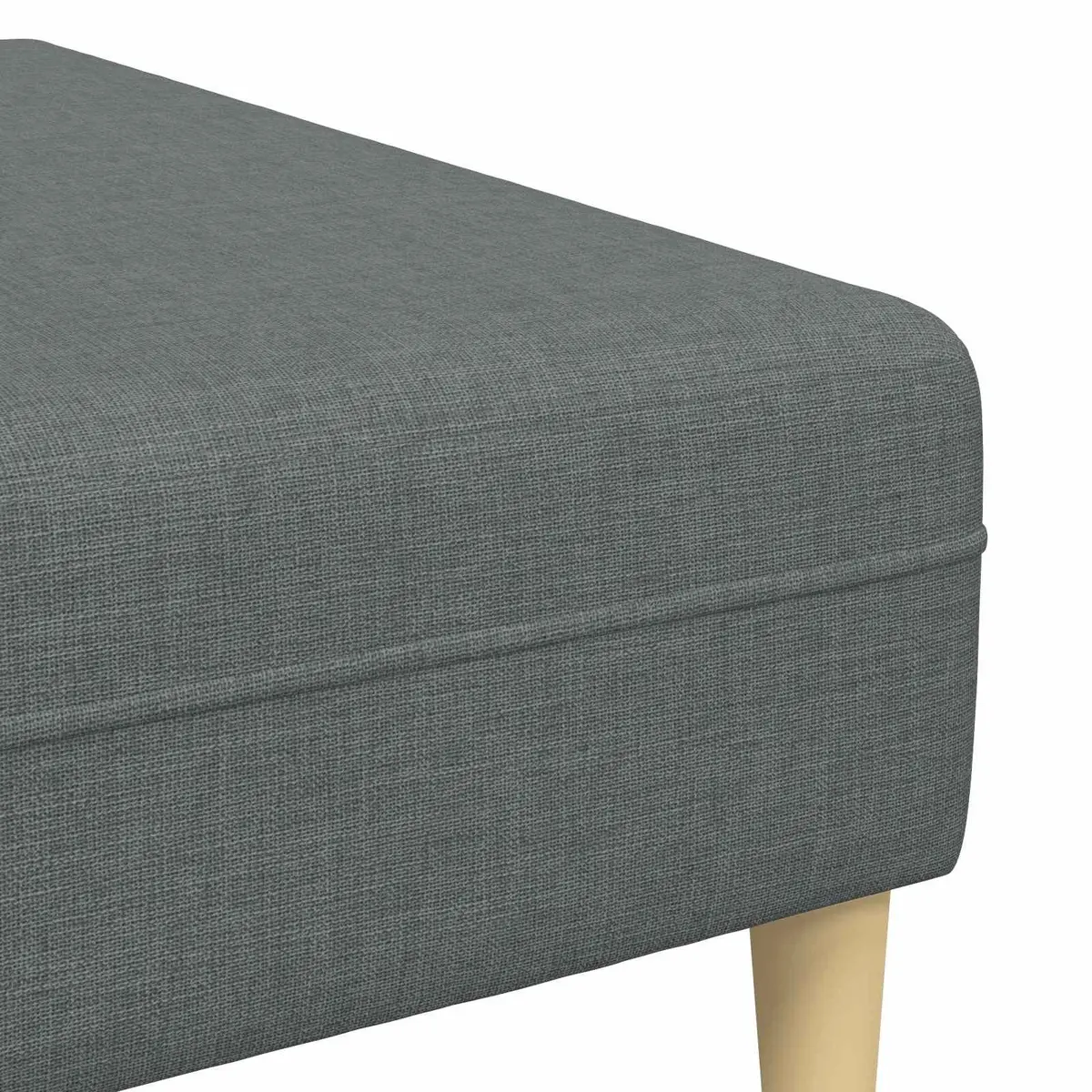 Modern Grey Fabric Sofa 3-Piece Set with Cushions Living Room Furniture