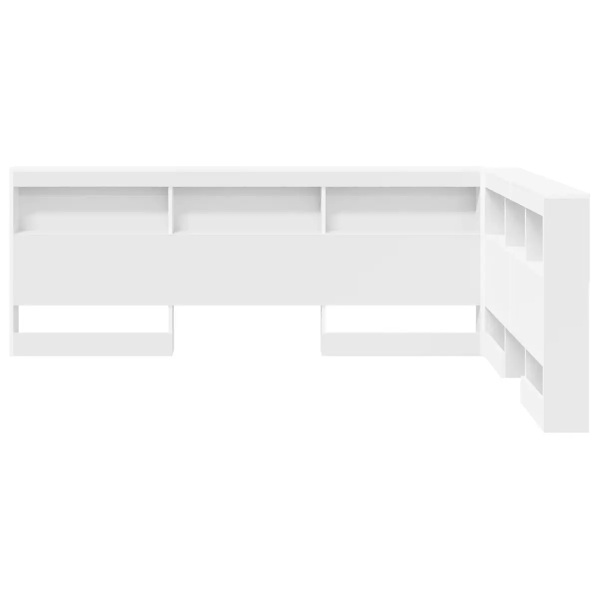 140 cm Storage Headboard with Charging Feature