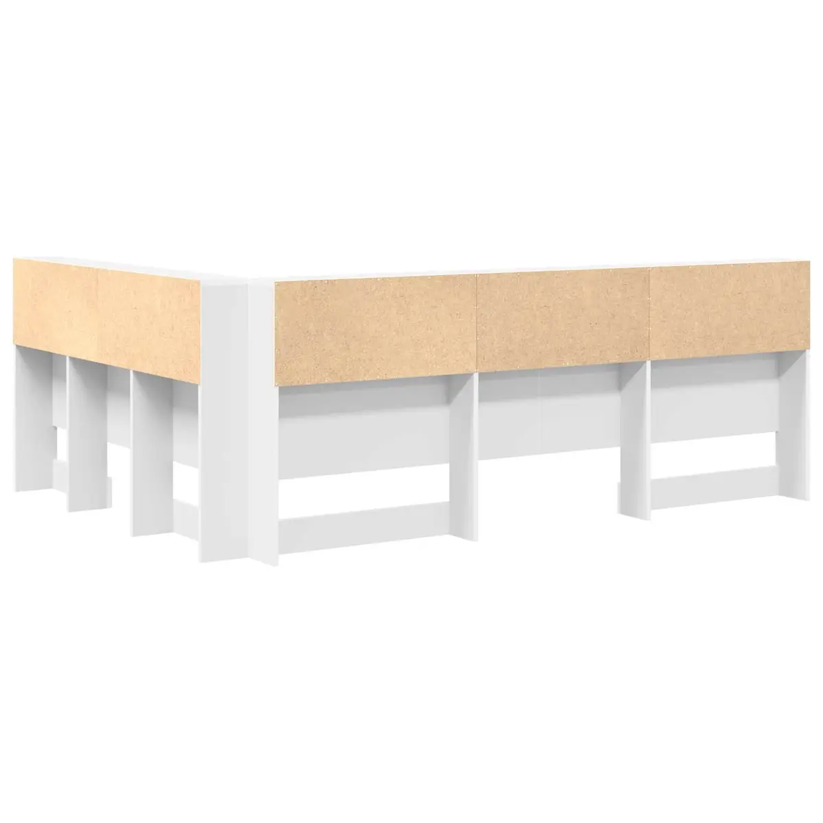 140 cm Storage Headboard with Charging Feature