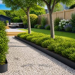 50pcs Anthracite Steel Lawn Edging for Your Garden Needs