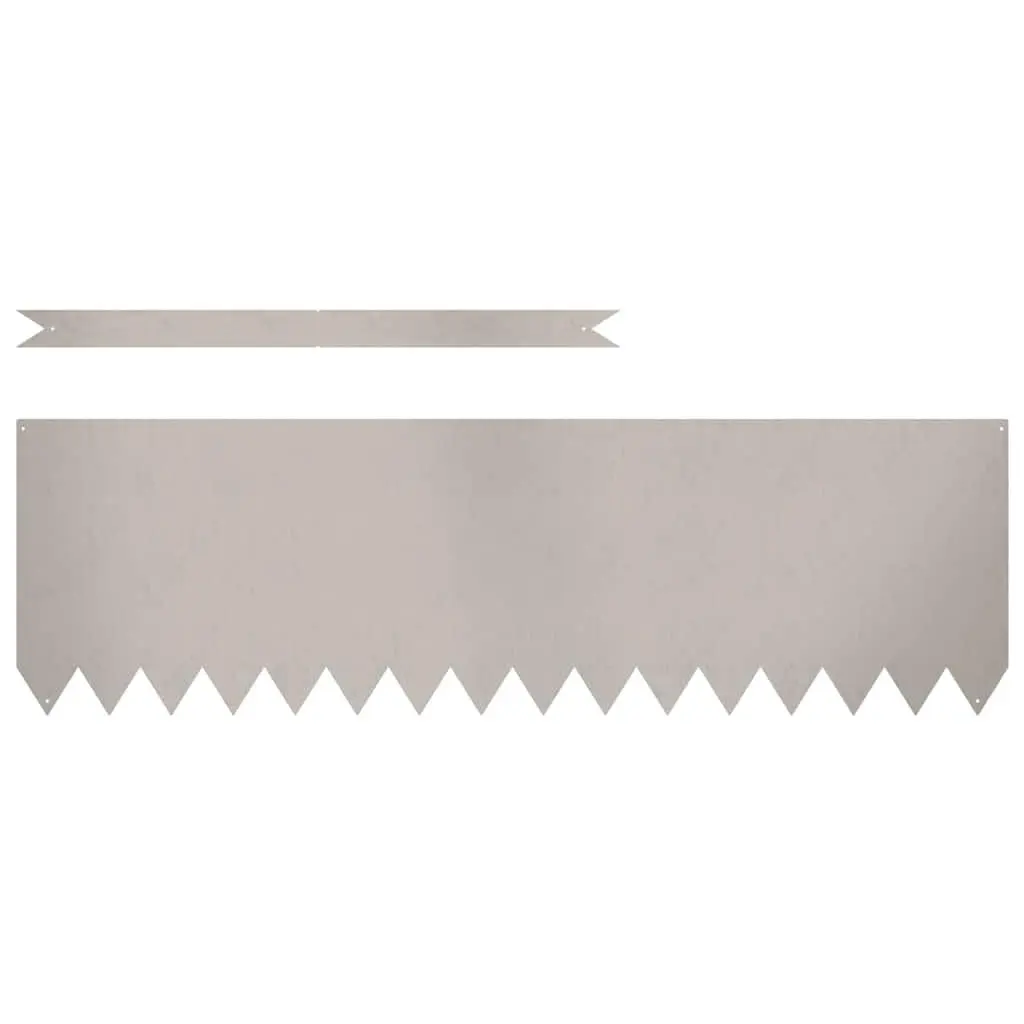 Garden Lawn Edging Rusty Brown 100 x 30 cm Weather-resistant Steel Border