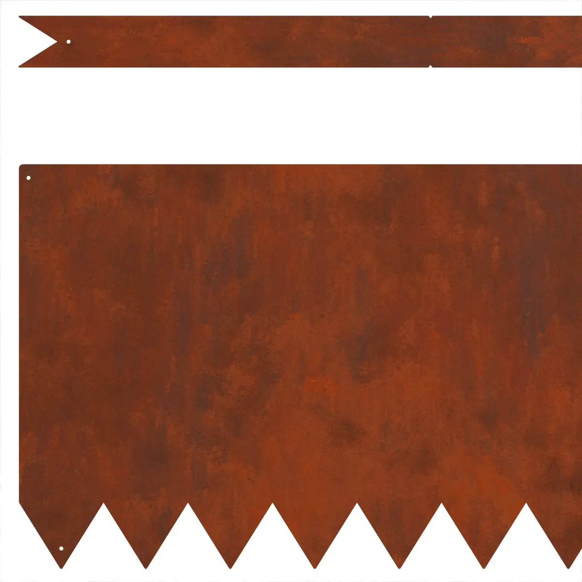 Garden Lawn Edging Rusty Brown 100 x 30 cm Weather-resistant Steel Border
