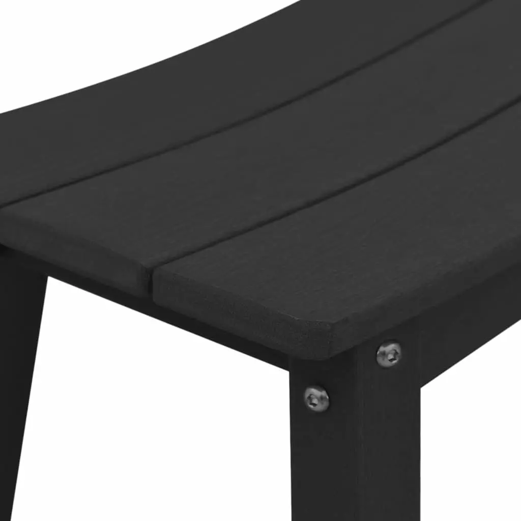 Garden Bar Set 4 Piece Outdoor Patio Furniture Black Minimalist Design