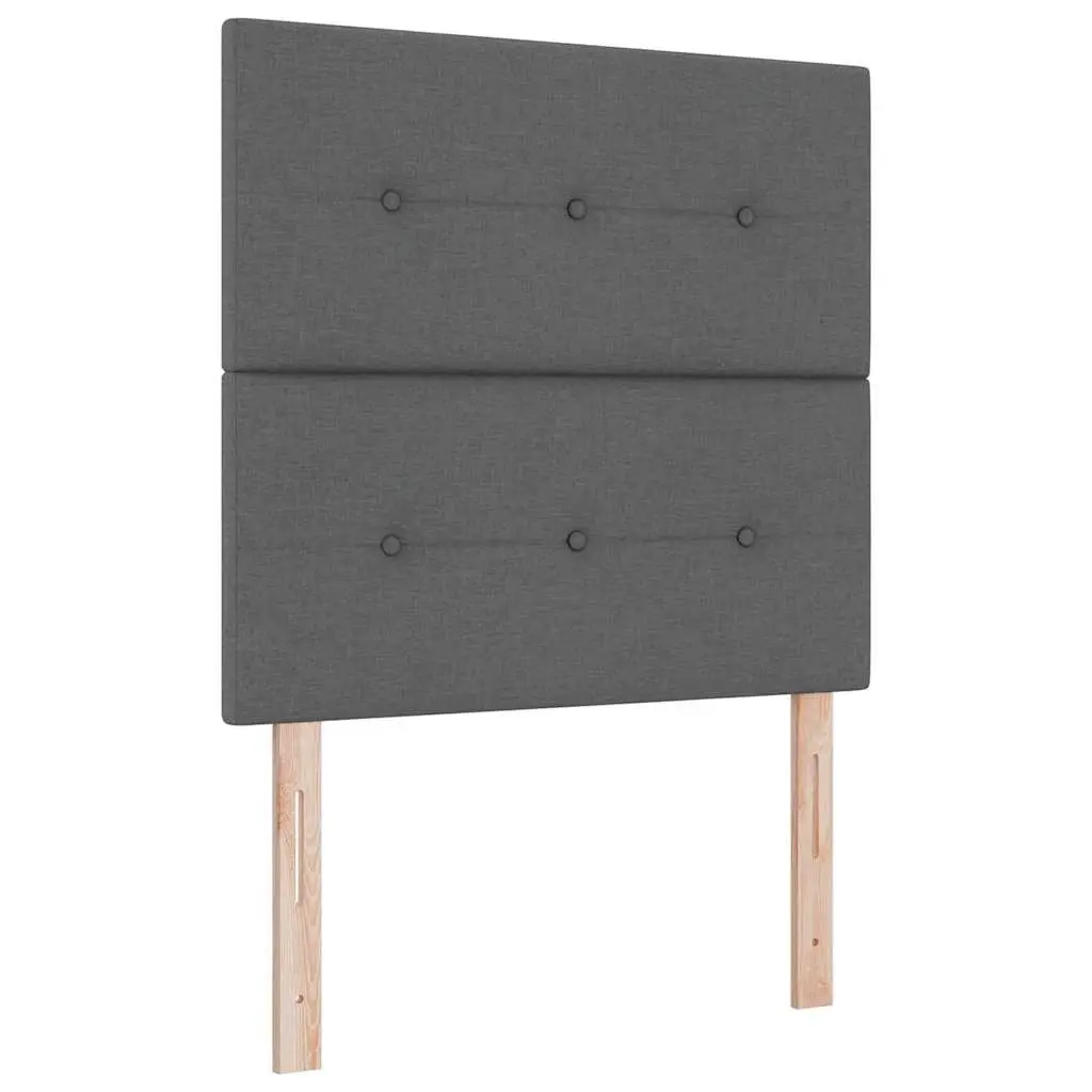 Height-Adjustable Headboard Grey 80cm Modern Bedroom Fabric Upholstered Design