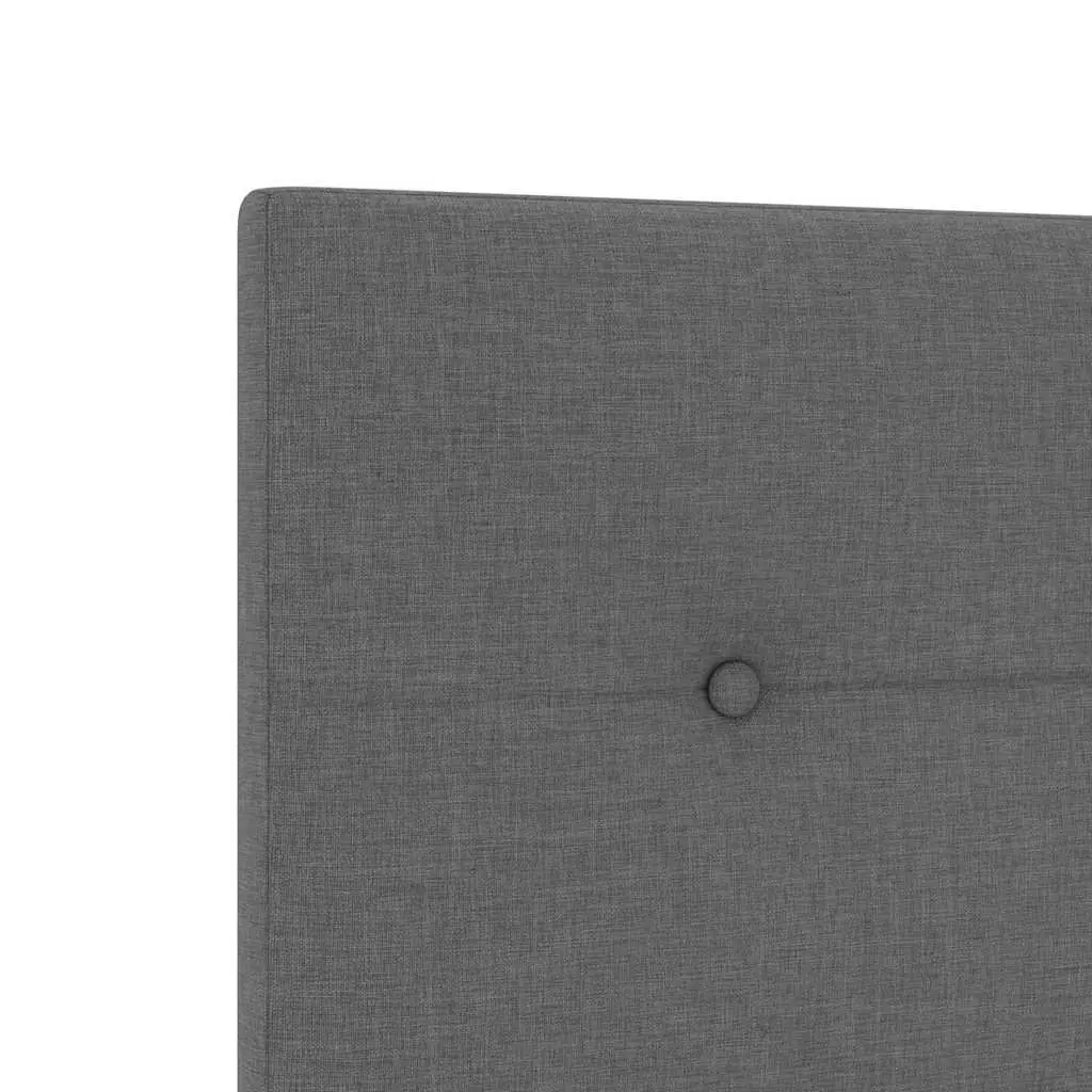 LED Headboard Grey Fabric 160cm Adjustable Height Integrated Strip Lighting