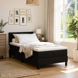 Compact Box Spring Bed with Adjustable Features for Comfort