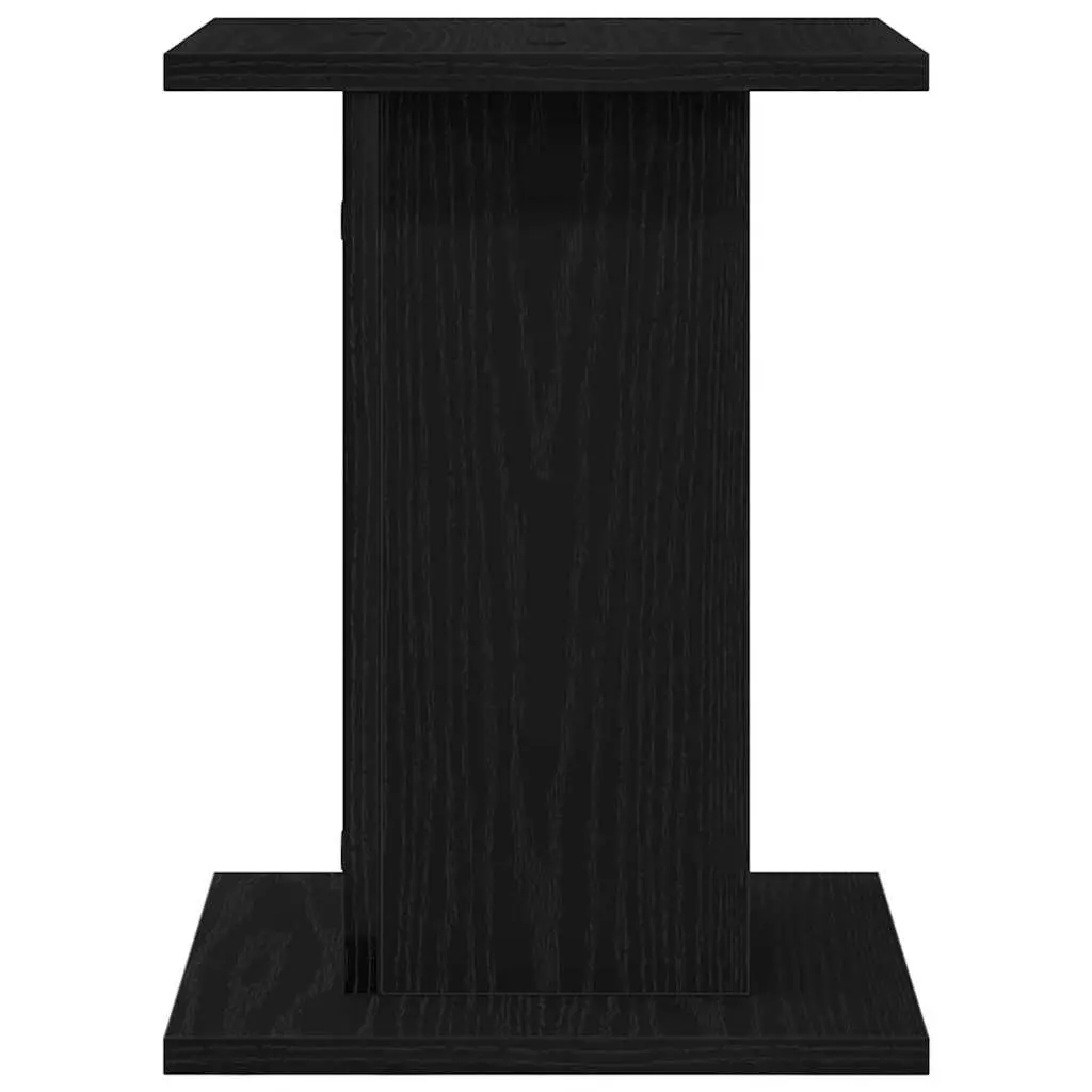 Plant Stand Black 30x30x40cm Modern Indoor Outdoor Display Holder 2 Piece