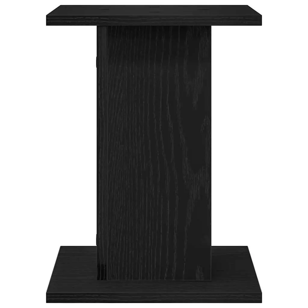 Plant Stand Black 30x30x40cm Modern Indoor Outdoor Display Holder 2 Piece
