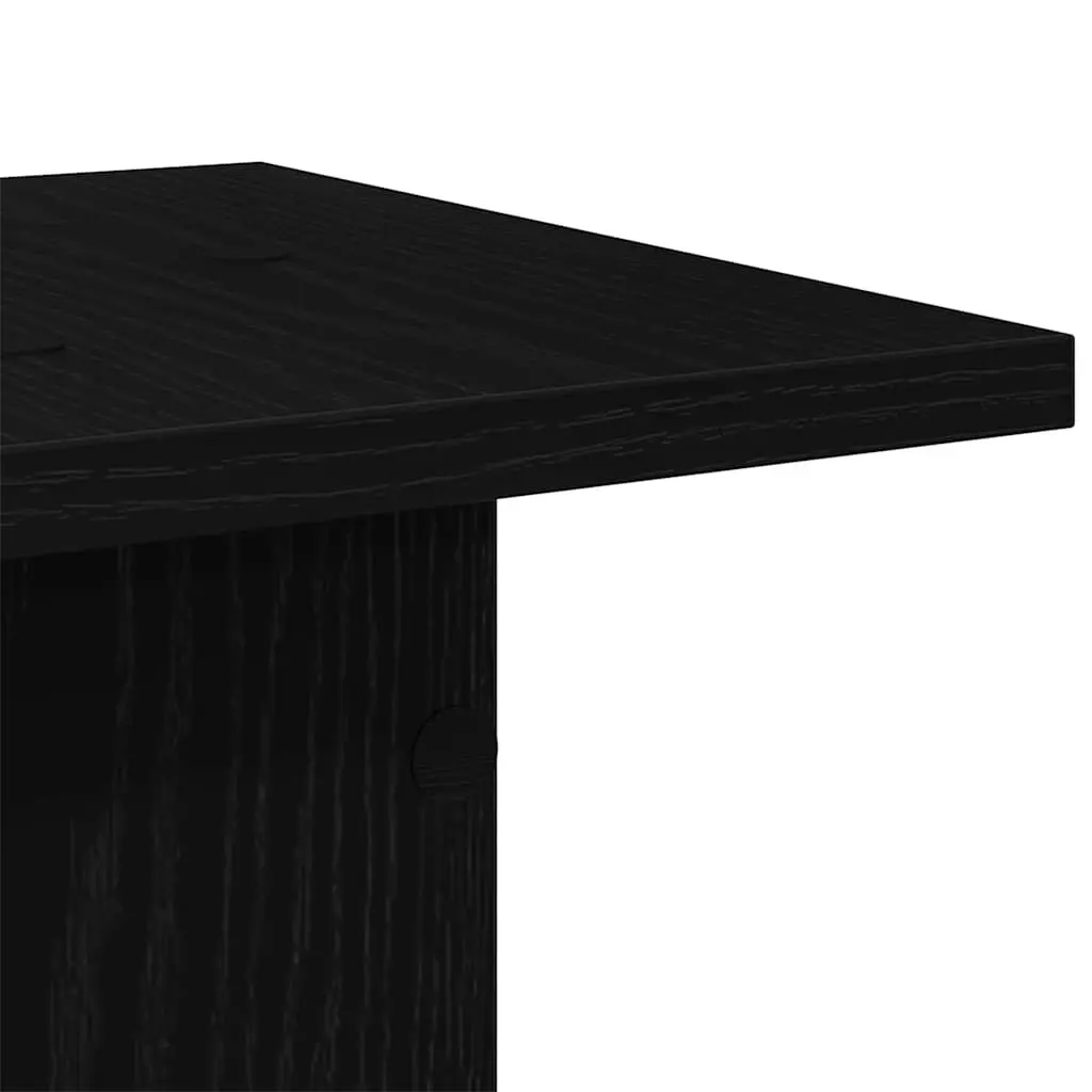 Plant Stand Black 30x30x40cm Modern Indoor Outdoor Display Holder 2 Piece