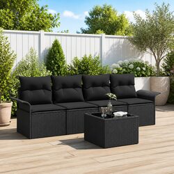 Compact 5-Piece Outdoor Sofa Set - Easy Assembly
