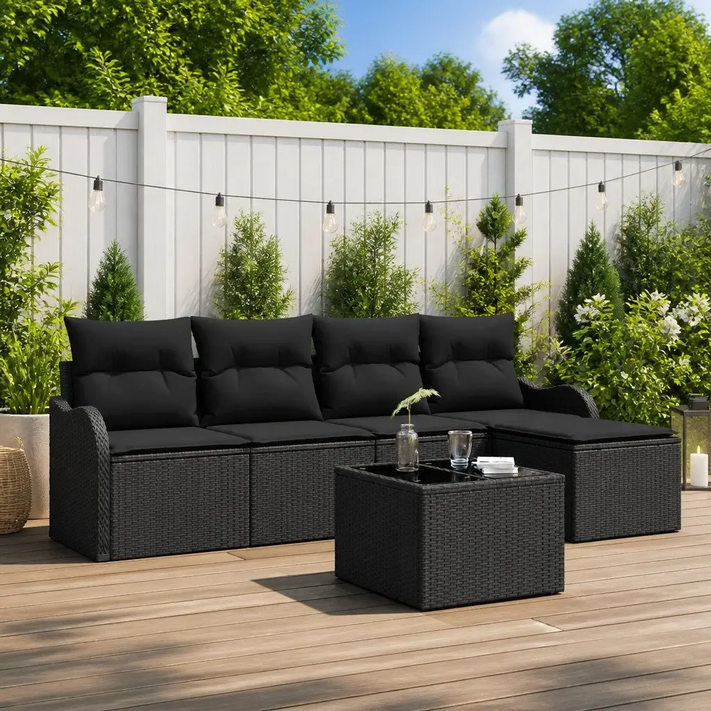 6-Piece Modular Garden Sofa Set for Relaxing Outdoors
