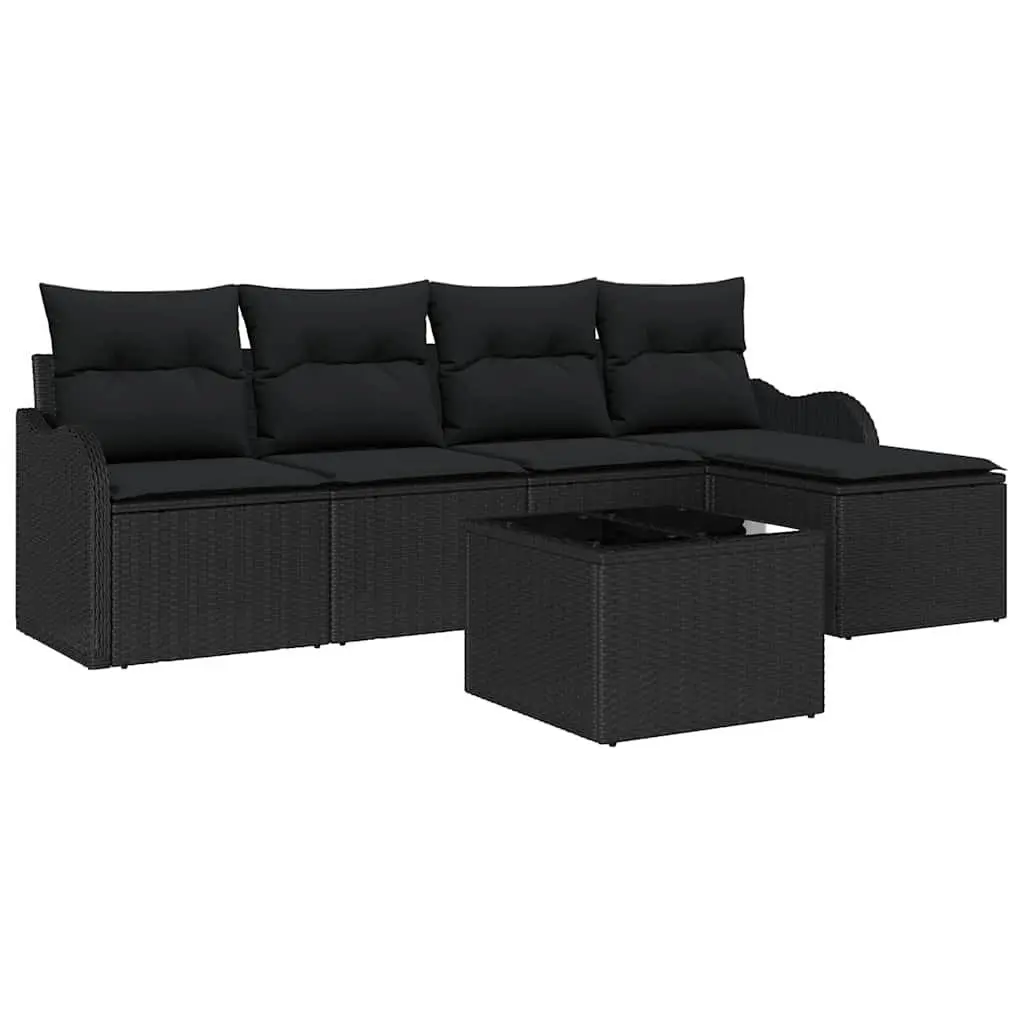 6-Piece Modular Garden Sofa Set for Relaxing Outdoors