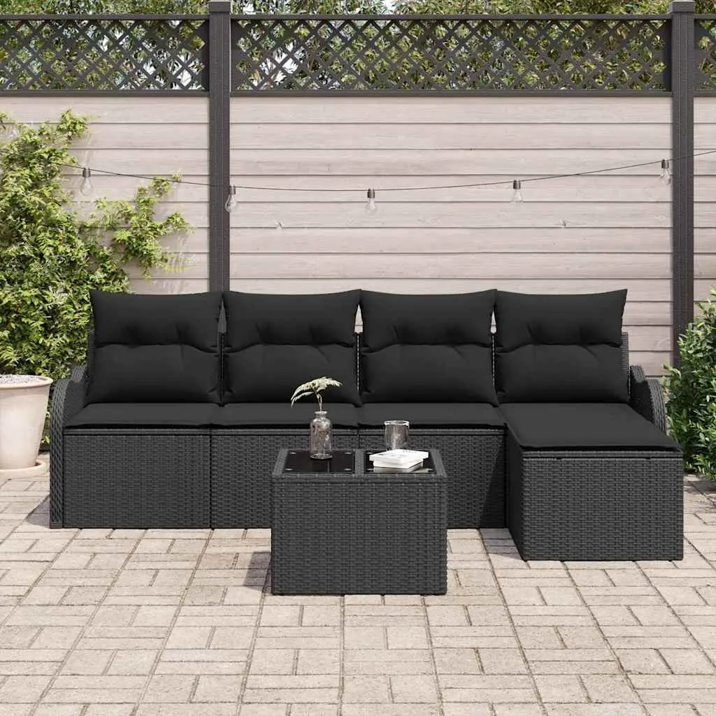 6-Piece Modular Garden Sofa Set for Relaxing Outdoors