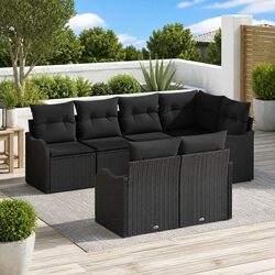 Explore the Versatile Black Poly Rattan Garden Sofa Set