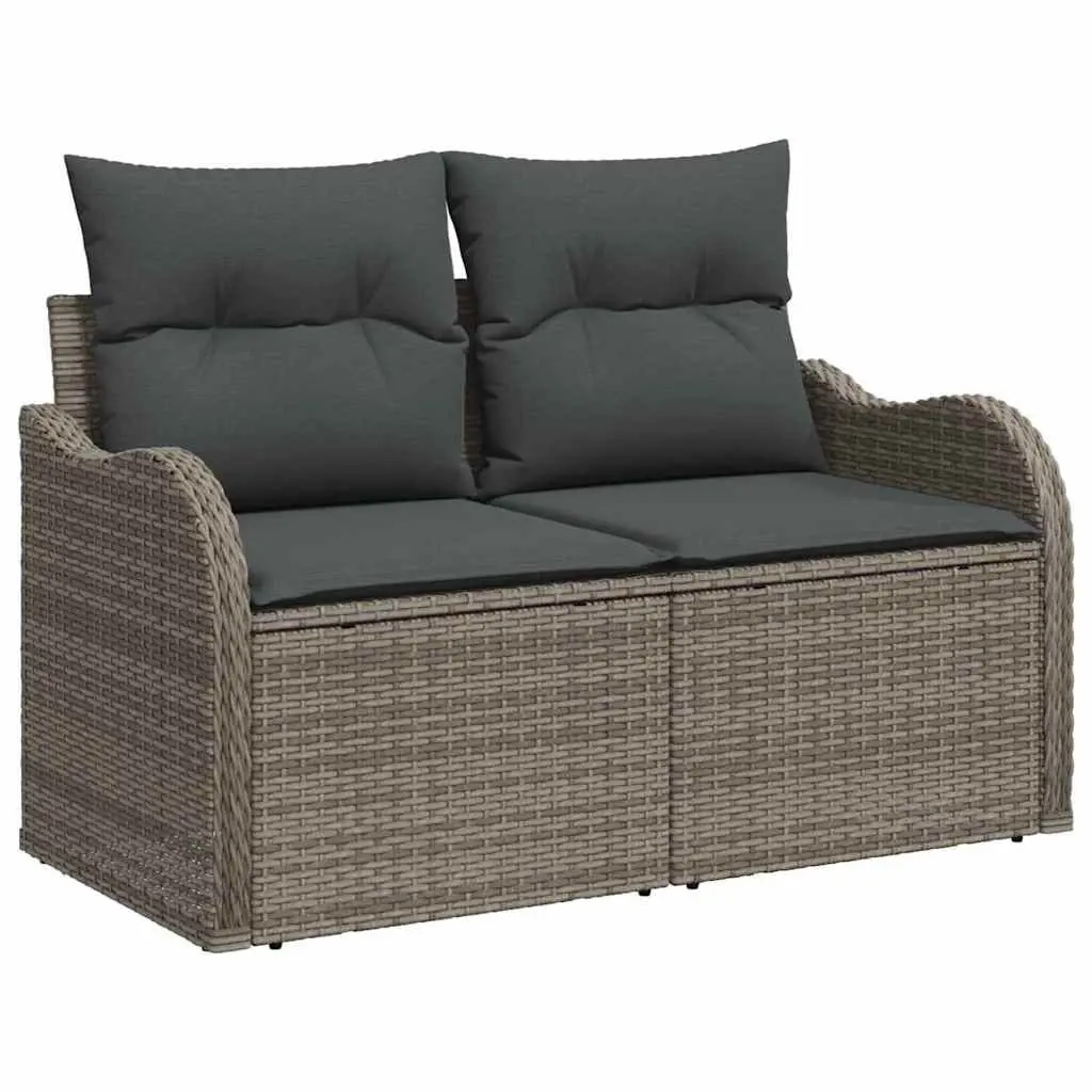 Garden Sofa Set 6 Pieces Grey Outdoor Furniture Patio Lounge Seating