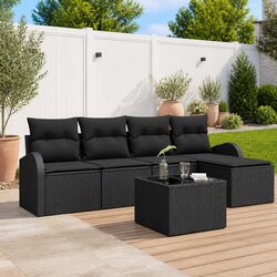 Compact 6-Piece Garden Sofa Set - Perfect for Outdoors