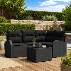 Compact and Stylish 5-Piece Garden Sofa Set
