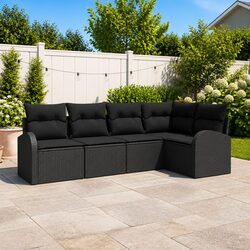 Concise Modular Outdoor Sofa Set with Cushions