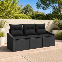 Compact and Stylish 3-Piece Outdoor Sofa Set