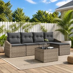 Compact and Durable 6-Piece Outdoor Sofa Set