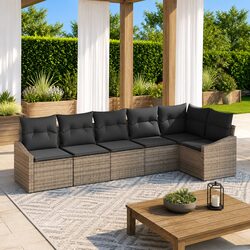 Compact and Durable 6 Piece Outdoor Sofa Set