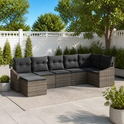 Compact 7-Piece Outdoor Sofa Set for Modern Spaces