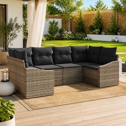 6-Piece Modular Outdoor Sofa Set - Stylish and Functional