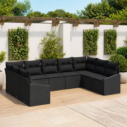 Compact and Stylish 9-Piece Outdoor Sofa Set