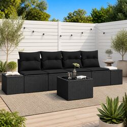 Compact and Stylish 5-Piece Outdoor Sofa Set