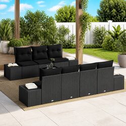 Compact 8-Piece Garden Sofa Set: Modular and Functional