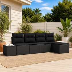 Compact and Stylish 5-Piece Outdoor Sofa Set