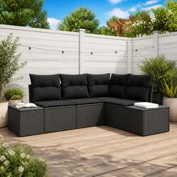 Compact and Durable 4-Piece Outdoor Sofa Set