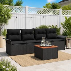Sleek Modular 5-Piece Garden Sofa Set