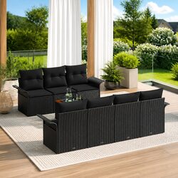 Compact and Stylish 8-Piece Garden Sofa Set