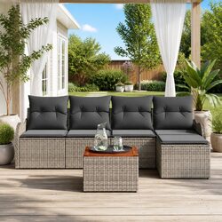 Sleek Modular Garden Sofa Set for Outdoor Comfort