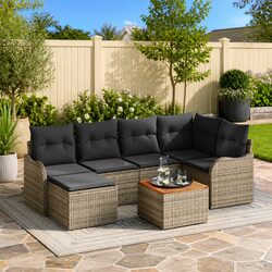 7 Piece Modular Sofa Set - Perfect for Outdoor Enjoyment