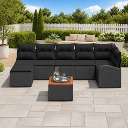 Compact and Confident 8-Piece Modular Sofa Set