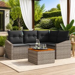 5-Piece Modular Garden Sofa Set—Your Outdoor Retreat