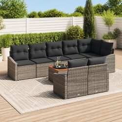 Compact and Modern 9-Piece Garden Sofa Set