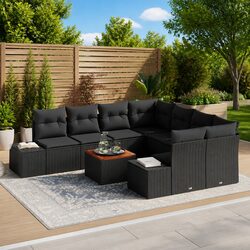 Efficient 9-Piece Modular Garden Sofa Set for Your Outdoors