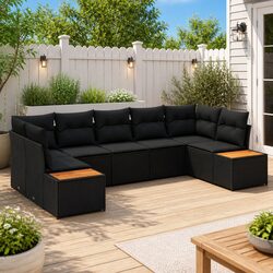 Concise 7-Piece Modular Garden Sofa Set Overview