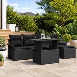 Compact and Durable 6-Piece Garden Sofa Set