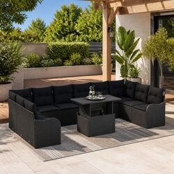 Compact 11 Piece Modular Garden Sofa Set