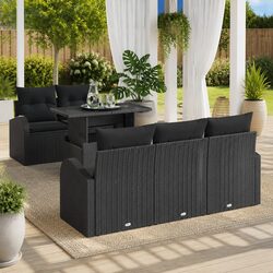 Compact 6-Piece Garden Sofa Set for Modern Living