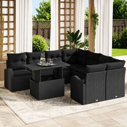 Concise 9 Piece Outdoor Modular Sofa Set