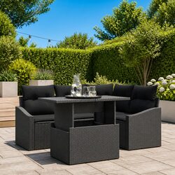 Compact and Stylish 5 Piece Modular Outdoor Sofa Set