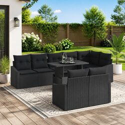 Compact and Sturdy 9-Piece Garden Sofa Set