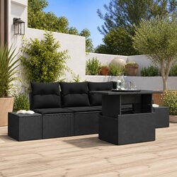 Compact and Functional 5-Piece Outdoor Sofa Set