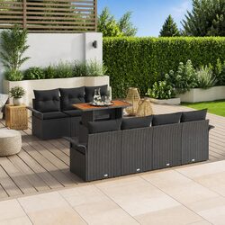 Compact 8-Piece Sofa Set for Your Outdoor Oasis